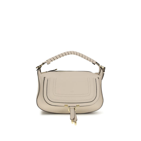 Beige Calf Leather Bos Taurus Shoulder Bag
