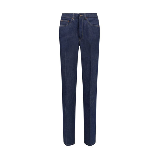 Blaue Slim Fit Jeans aus Baumwolle