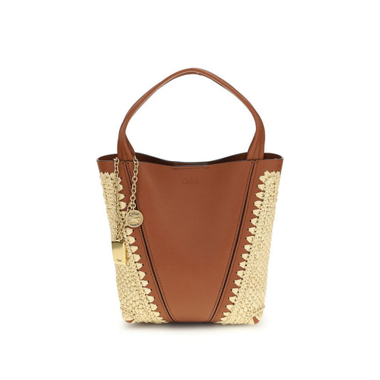 Beige Raffia Shoulder Bag